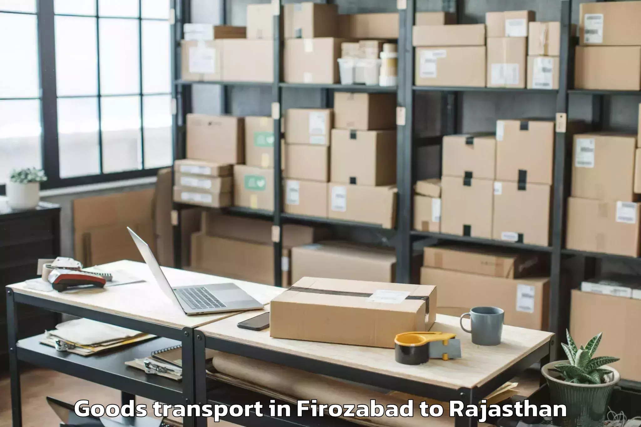 Book Your Firozabad to Thanagazi Goods Transport Today